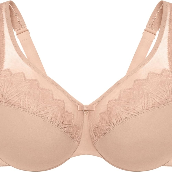 Glamorise Women's Plus Size Wonderwire Minimizer Bra Underwire #9003 - Picture 3 of 9